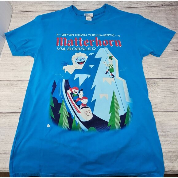 Disney x Wonderground Gallery‎ x Matterhorn via bobsled shirt Size Small - Picture 2 of 4